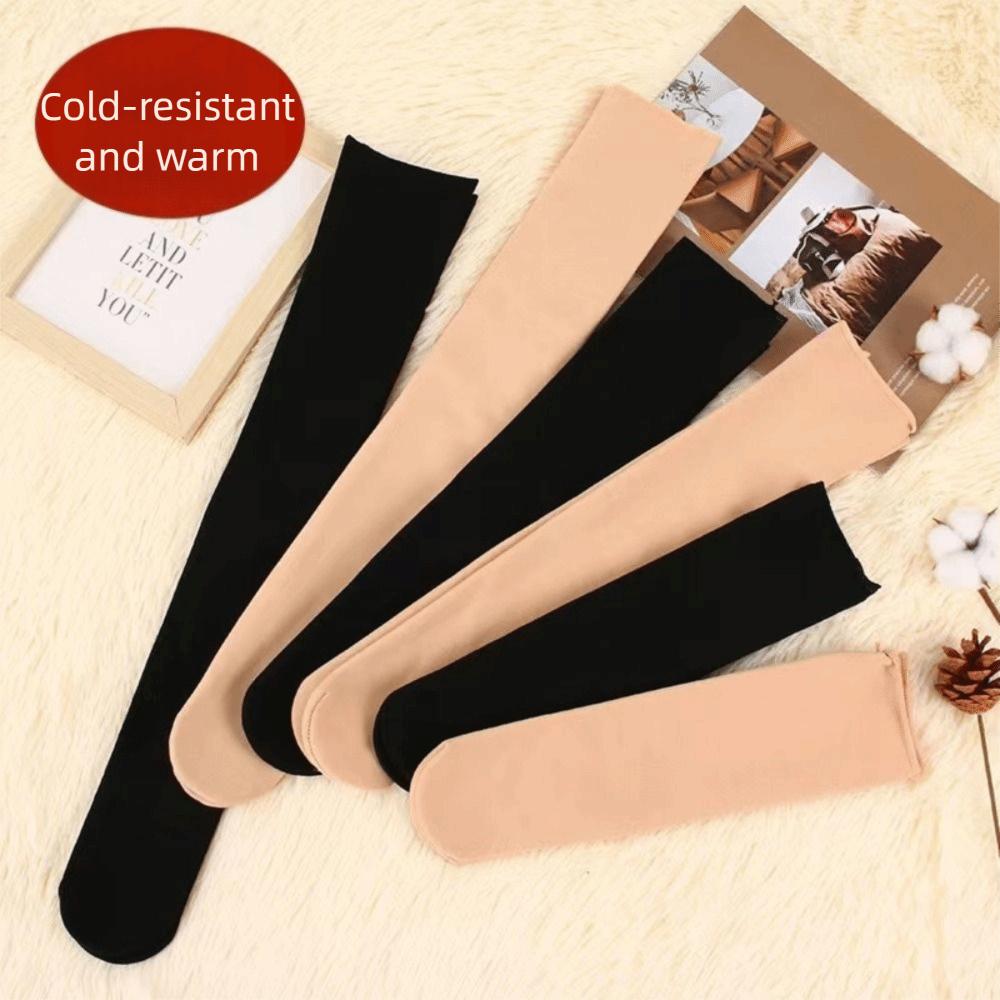 Velvet-lined Snow Socks Thickened Women's Hosiery Bare Leg Artifact Home Floor Socks  Unisex