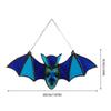Halloween Bat Stained Glass Suncatcher Window Hanging Acrylic Wall Art Decor