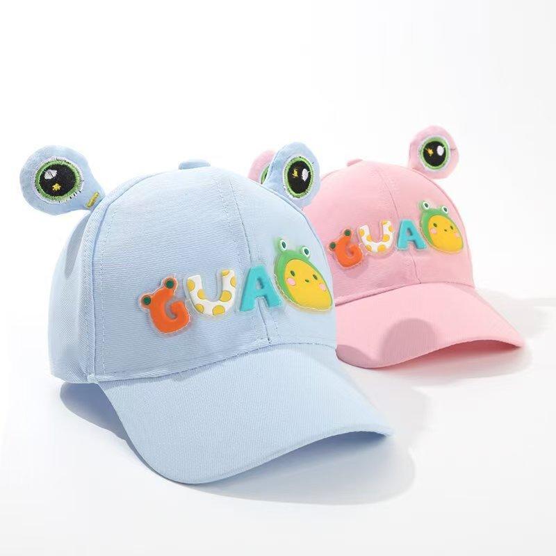 Children's hats spring and autumn new sunshade sunscreen cap spring and autumn thin cute boys and girls baseball caps