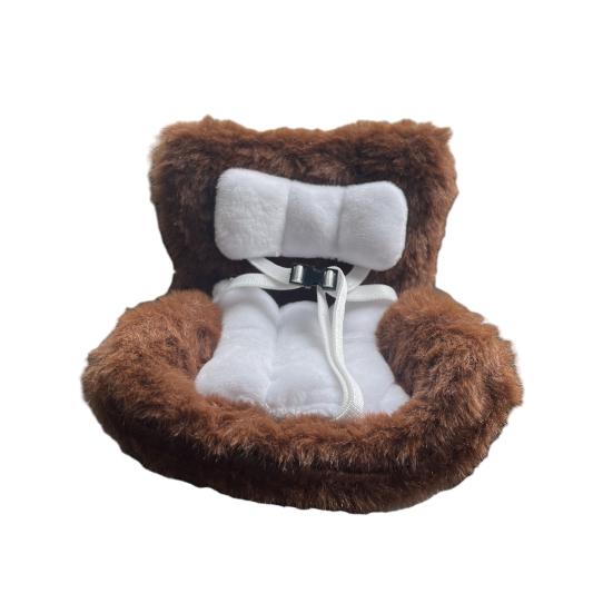 Кукольное автокресло безопасности с клипсой для вентиляционного отверстия и ароматизированными фишками, микрофибровое кукольное сиденье, украшение для автомобиля для поклонников кукол, коллекционеров