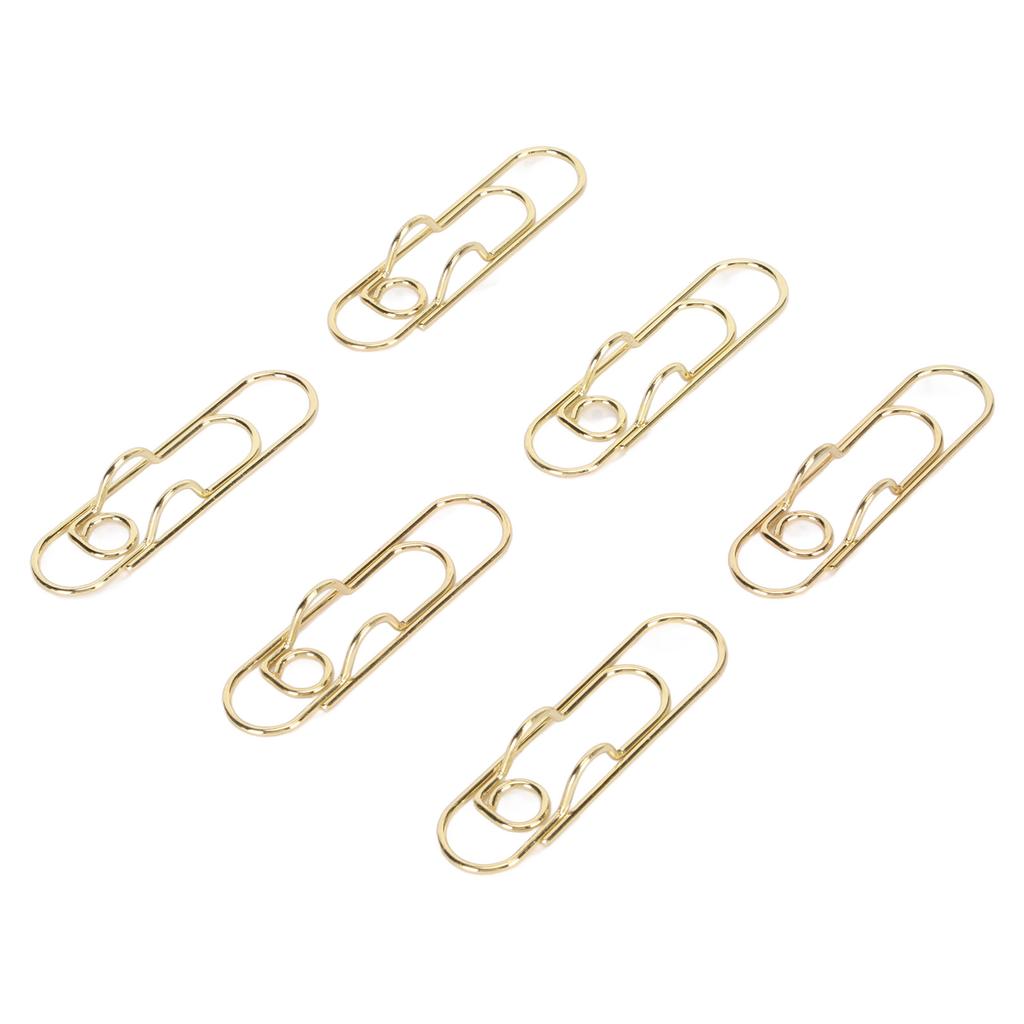 40 шт. зажимов для ручек из углеродистой стали, золотые зажимы для ручек, маленькие портативные зажимы для канцелярских принадлежностей 