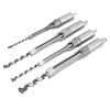 4pcs Square Hole Drill Bits 14 516 38 12 Wood Mortising Chisel Set Wood Drilling Hand Tools
