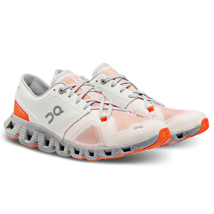 ON Cloud X 3 Ivory Alloy Женские Кроссовки Кремовые 60.98252