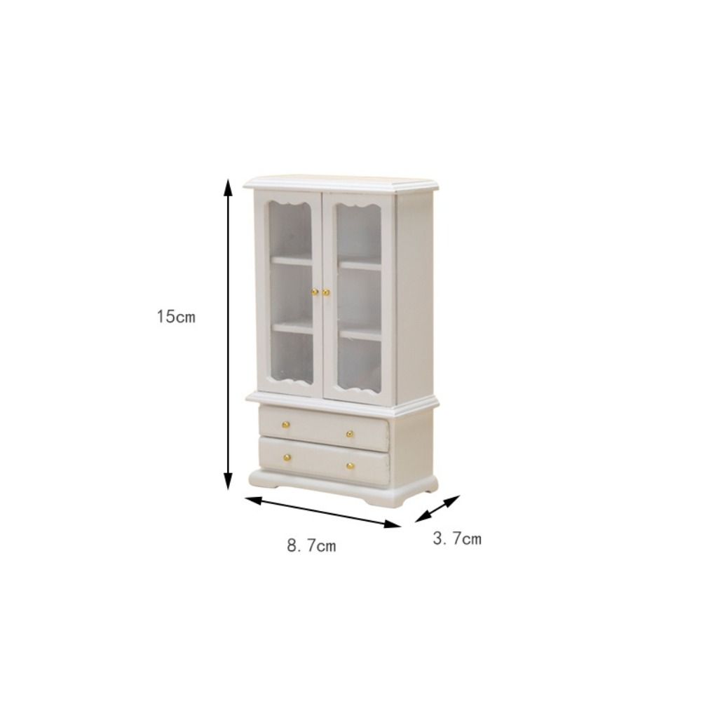 Wooden Miniature Furniture Model 1:12 Doll House Accessories Tiny Pretend Play Toy Toddlers