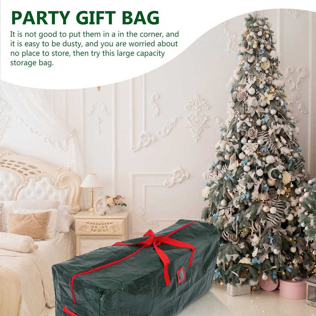 1Pcs Christmas Tree Storage Bag High-Quality Zipper Waterproof Portable Container for Party Gift Household Storage Xmas Bag