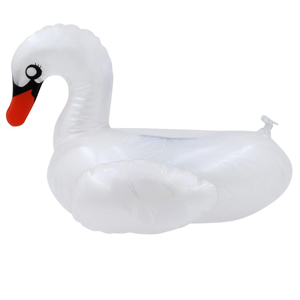 Inflatable Cup Holder PVC Swan Beverage Glass Holder Portable Water Inflatable Coasters for Holiday Birthday Party