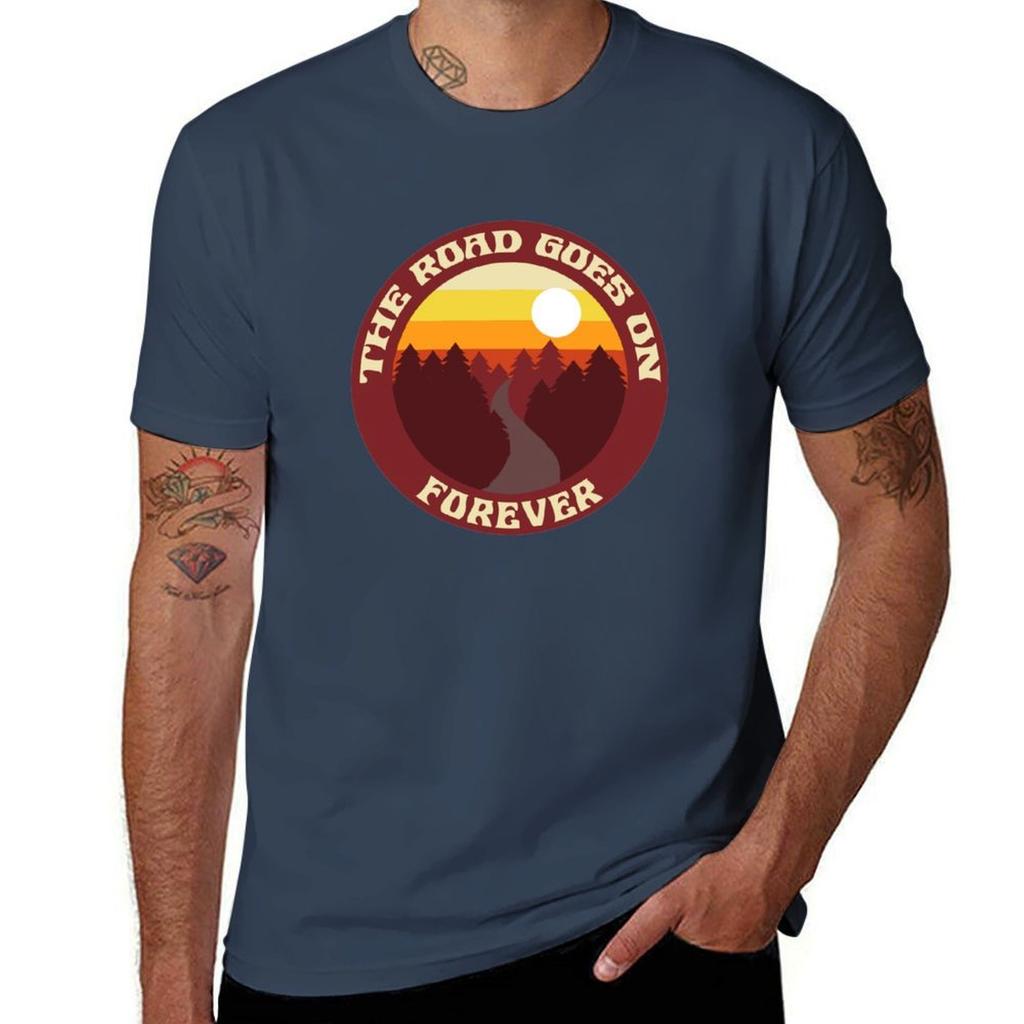 The Road Goes On Forever Tshirt Moisture Wicking Athletic Tshirt
