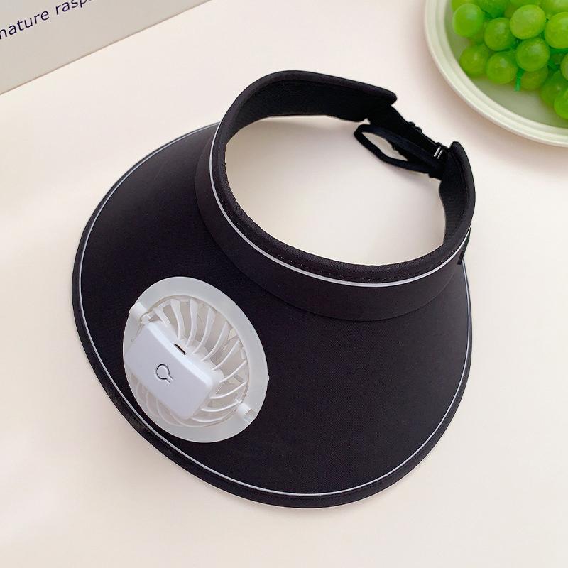 Breathable Cooling Fan Hat Sunscreen Fan Sun Visor Hat Fishing Hat Cooling Peaked Cap Hat Usb Charging Hat Fan For Sport Sunhat