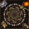 Divinations Tablecloth Moonphases Plant Astrologys Tarot Cards Tablecloth Altars Cloth Divinations Board Game Accessory