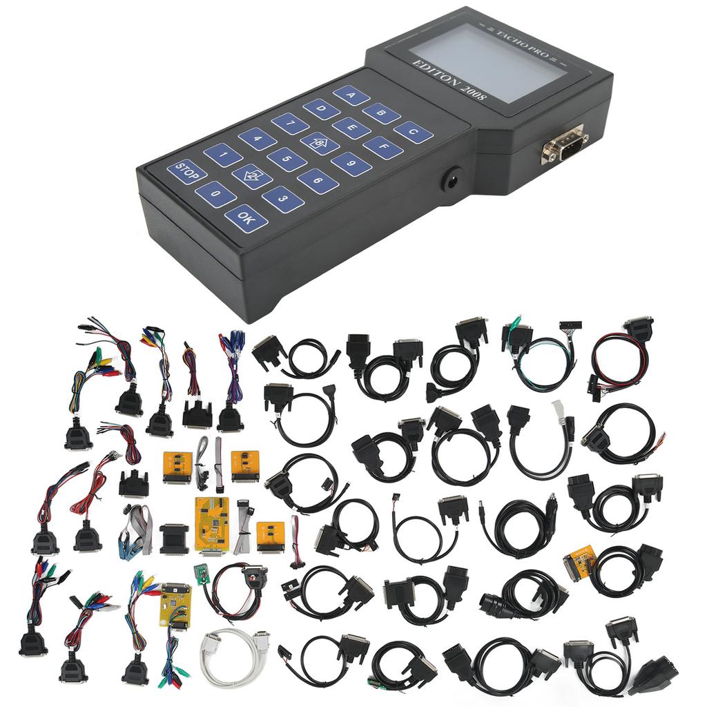 Для Tacho Pro 2008 Mileage Adjuster Full Cable Dash Programmer LCD Display Backlight Universal Tool