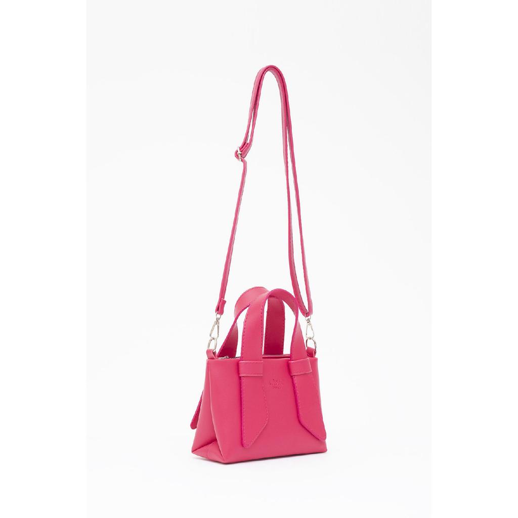 Black Shk60 Artificial Leather Single Compartment Double Handle Handbag And Crossbody Shoulder Bag L:14W:21W:8 Cm