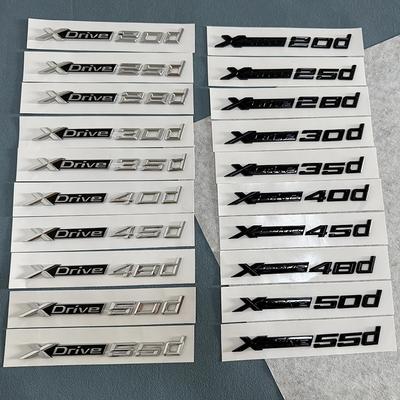 3D ABS Значок XDrive Наклейка на крыло автомобиля задний багажник X Drive 18d 20d 25d 30d 35d 40d 50d Для X1 X2 X3 X5 X6 X7 Аксессуары