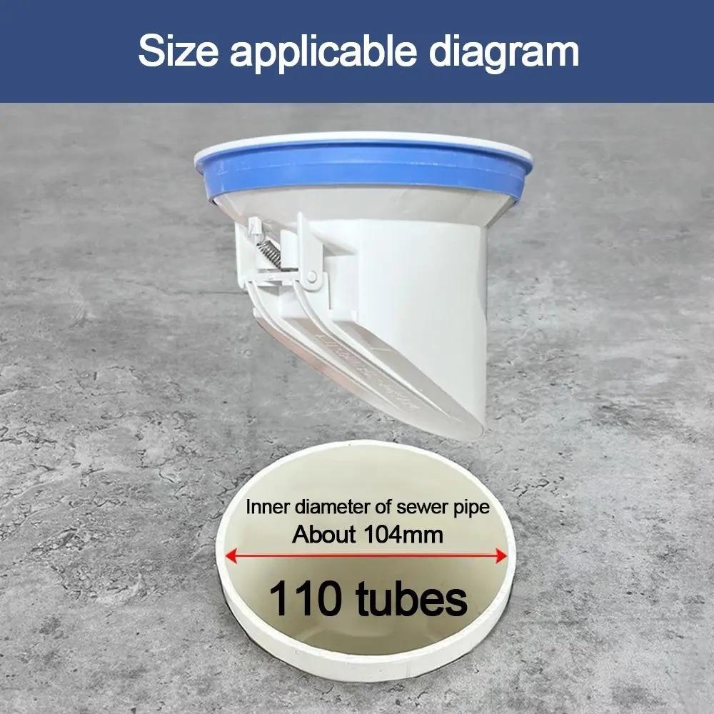 Automatic Closing Toilet Flange Ring Anti Leak Seal Odor Resistant Floor Outlet Spill Proof Shower Drain Bathroom Accessories