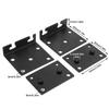 1 set Adjustable Furniture Hardware Connector Black Bed Frame Bracket Hinge Bracket  Headboards