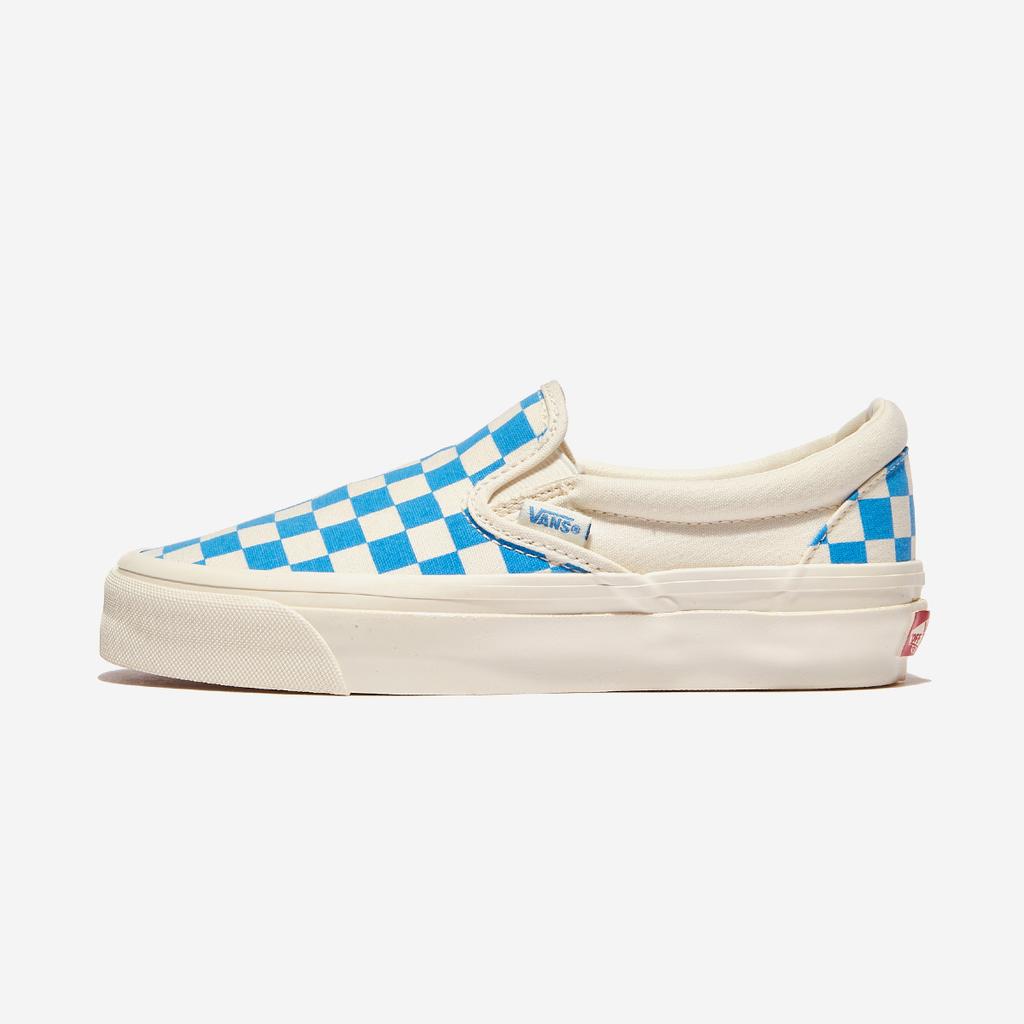 Vans MTE Slip-On Reissue 98 - Checkerboard Cyan Blue, VN000CWA0H7, 1020108083, Popular Korean Shoes