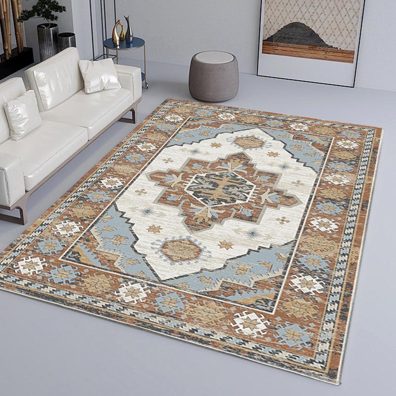 Винтажный ковер для гостиной, ковер для спальни, ковер под журнальный столик в гостиной, бытовой грязеотталкивающий и нескользящий ковер