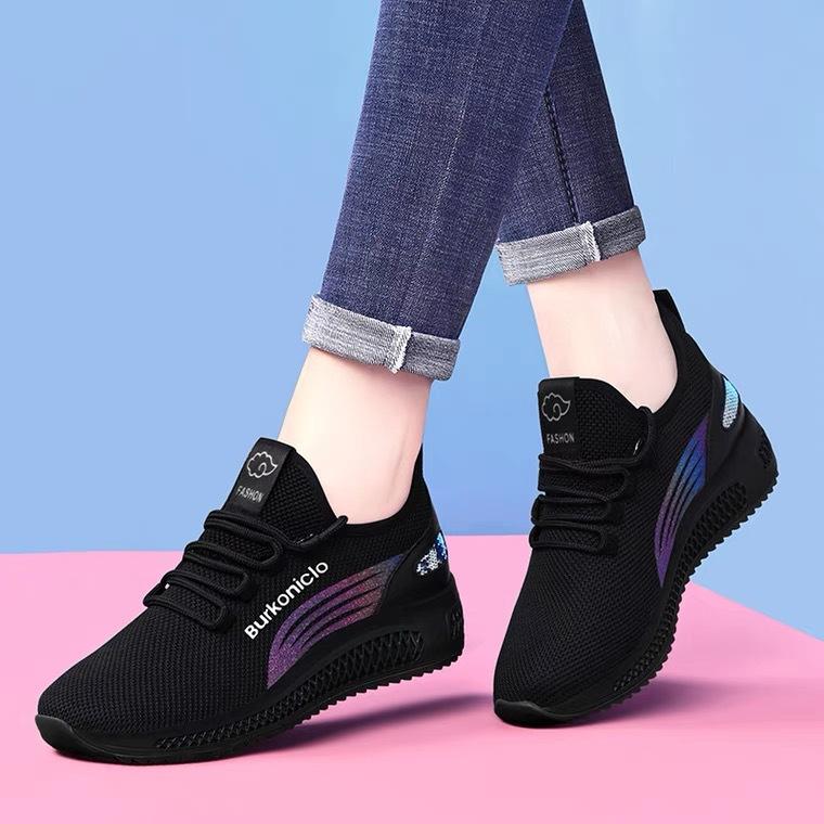 Spring and Autumn Flat-soled Sports Shoes Women's Soft-soled Casual Shoes Trendy Dancing Women's Shoes