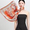New high-end shawl with 100% mulberry silk digital printing square scarf, women's versatile silk scarf and scarf