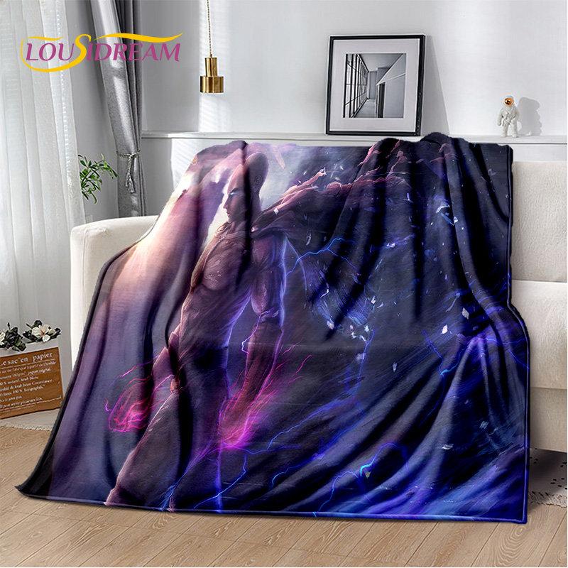 Мягкое плюшевое одеяло с рисунком аниме ONE PUNCH MAN, фланелевое одеяло, одеяло для гостиной, спальни, кровати, дивана, чехол для пикника, детское одеяло