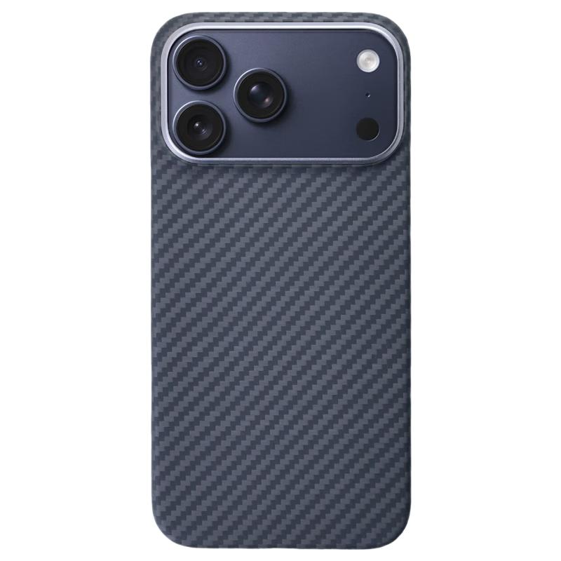 Pinkson IPhone 17 Pro Max Case, 1500D Non-Magnetic Kevlar Aramid Fiber Carbon Fiber Texture Frosted Hard, Simple Lightweight Slim Style for Me