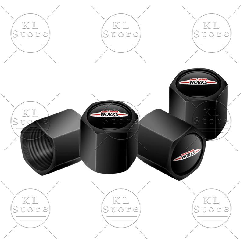 4pcs/set S Logo Car Wheel Tire Valve Air Stem Cap Dustproof Cover For Mini Cooper S Emblem R55 R56 F55 F56 F60 John Cooper Works