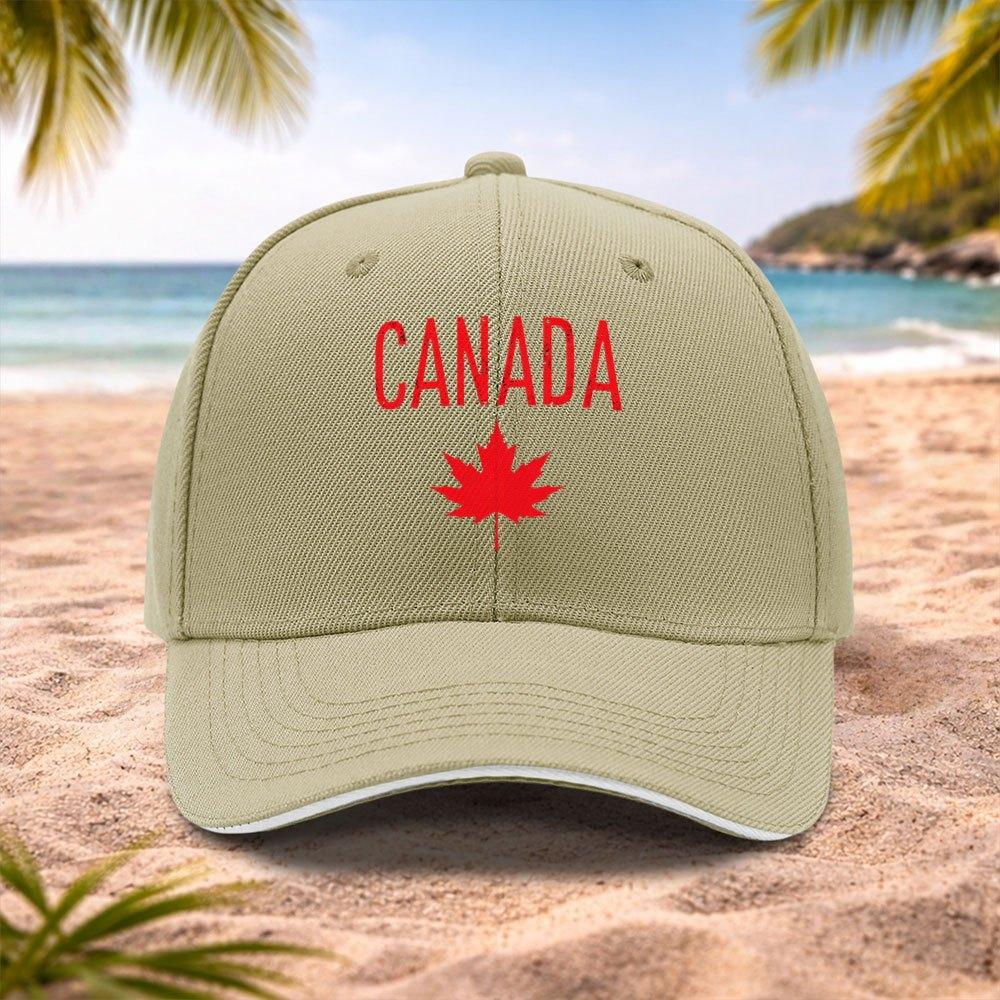 Canadian Maple Leaf Baseball Cap Adjustable Lightweight Unisex Hat for Unisex Women