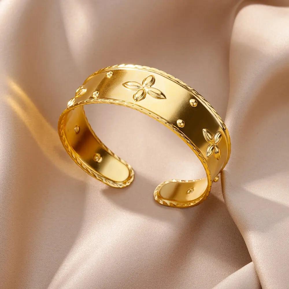 Jesus Bangles Bracelet for Women Stainless Steel Gold Color Luxury Bracelets 2024 Free Shipping Jewelry Pulseras Mujer Bijoux