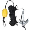 PLEAVIT Boat Anchor, Folding Anchor, Kayak, SUP Boat, Anchor Rope Set, 0.7kg, 20m Rope, and Buoy