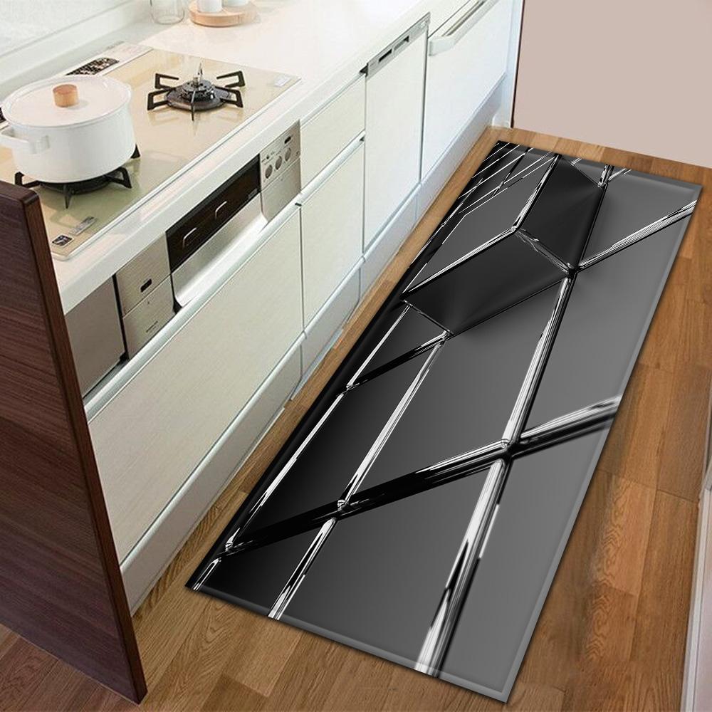 Коврик для входной двери, ковер для кухни, спальни, нескользящий ковер для коридора, балкона, современный коврик с принтом