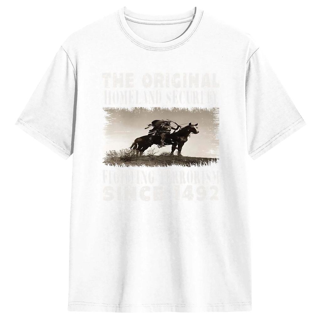 Homeland Security Fighting Terrorism T Shirt Summer Pure Cotton TShirts For Unisexs Casual Tee Shirt Short Sleeve Aesthetic Tees