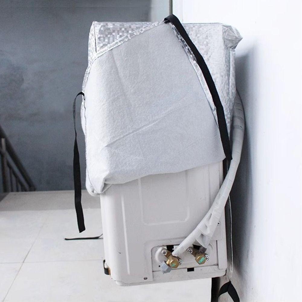 Silver Air Conditioner Cover Thickened Sunscreen Cover New Air Conditioner Protective Outdoor
