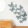10 цветов 12 шт. бабочка серебряное зеркало украшение дома комната искусство 3D DIY наклейки на стену