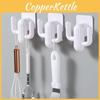 Plastic Cactus White Double Hooks For Door Wall Mounting Modern Tools Decor