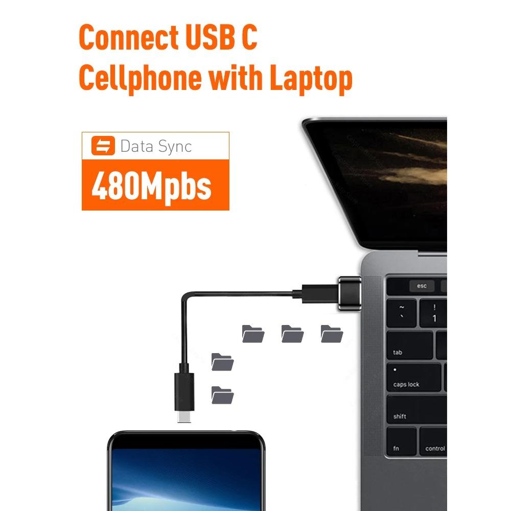 USB To Type C Adapter OTG Type C Male To USB Female Converter for Macbook Computer Desktop Laptop