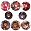 32/44/58MM Fans Collections Game Anime Brooches Genshin Impact Enamel Pin Backpack Collar Hu Tao Cartoon Badge Jewelry Gifts Accessory