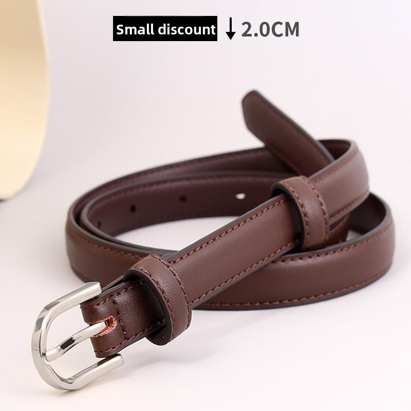 Leather Womens Belt Fashion Casual Metal Buckle For Jeans And Dress Up