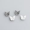 S925 Sterling Silver Butterfly Spacer Beads for DIY Necklace and Bracelet Crafting