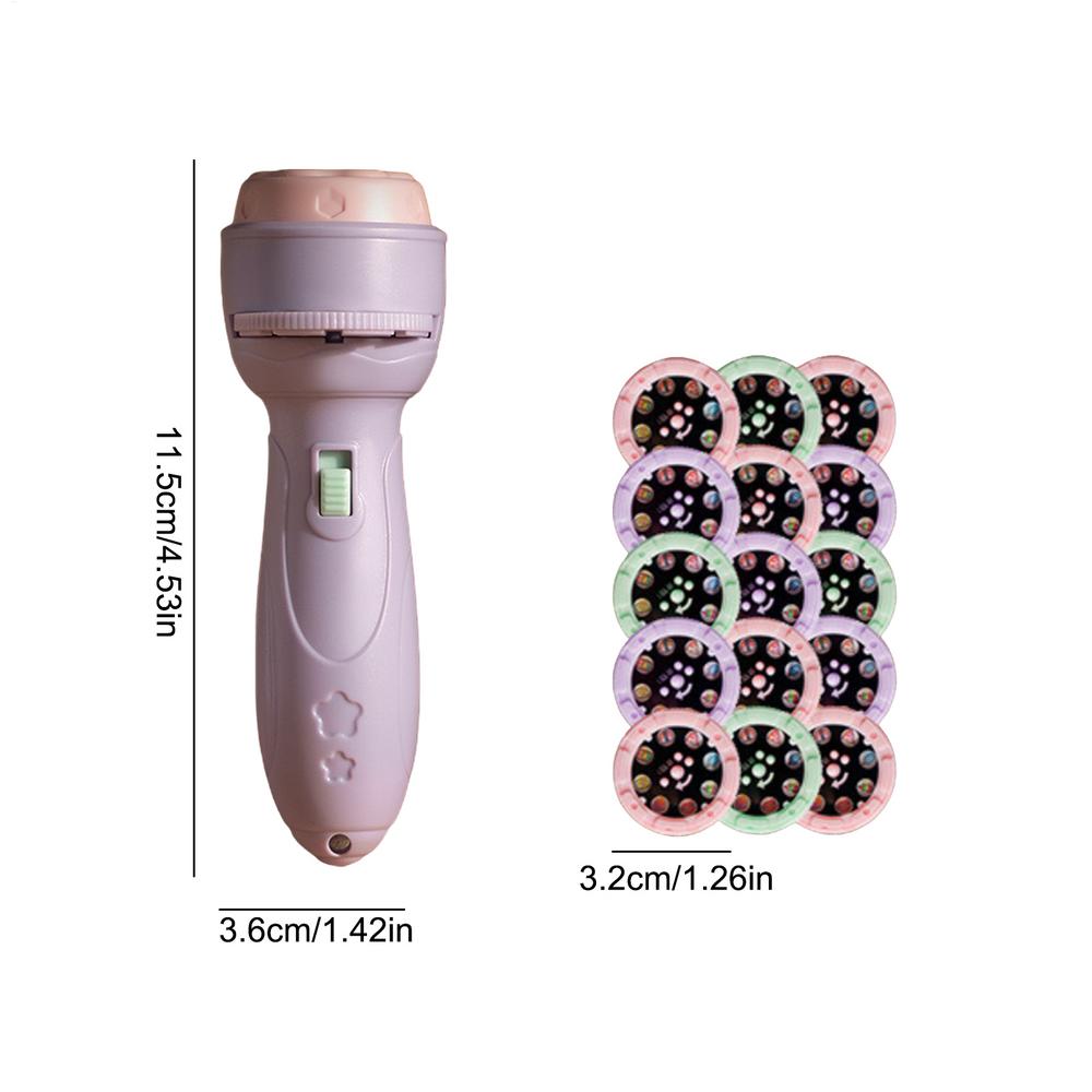 120 Cartoon Patterns Projector Toys Kids Early Education Puzzle Development Projection Flashlight Baby Sleeping Story Book