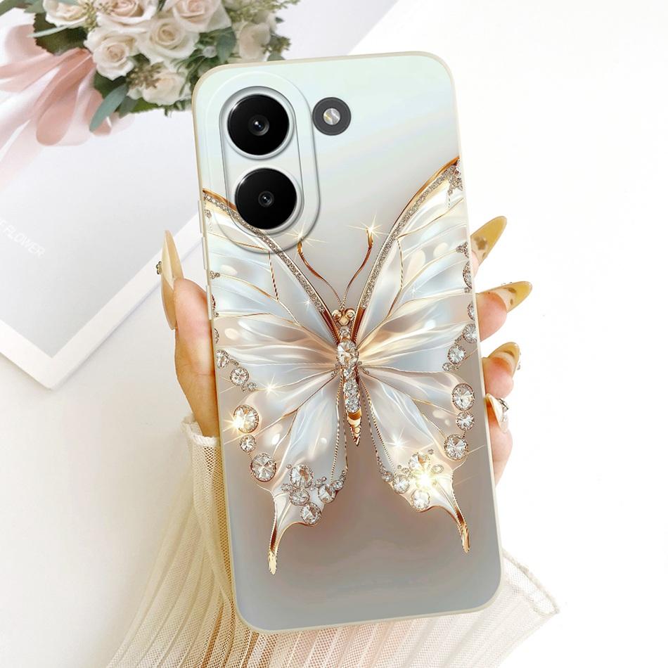 Для Xiaomi Poco X8 Pro / X8 Pro Max Милый Кот Цветок Мультяшный Чехол для Телефона Для Poco X8Pro X 8 Pro Max 5G Мягкий Силиконовый Чехол Защитные Бортики