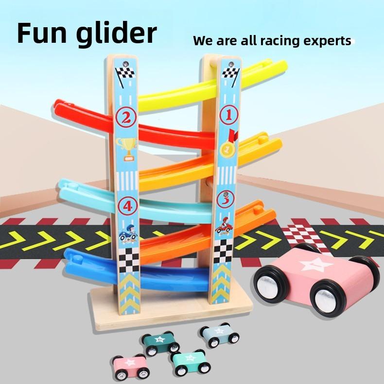 Fun Six Floor Glider Track Set Children Puzzle Toy For Children
