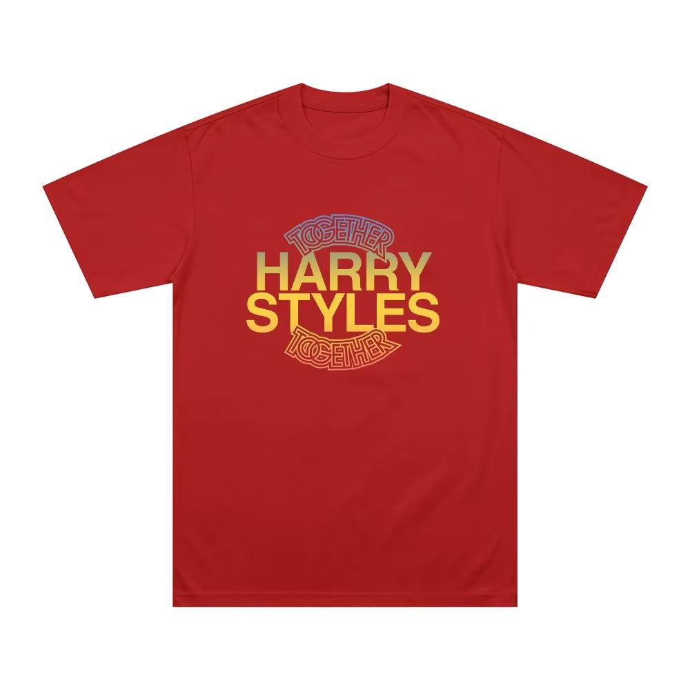 HarryStyle Together Graphic Print T Shirts Y2k Harajuku Streetwear Men and Women Short Sleeved Fashion New Cotton top