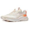 Li Ning Flow Cloud Durable Breathable Non-Slip Low-Top Sports Casual Shoes Women Sneakers White Orange AGLT030-4