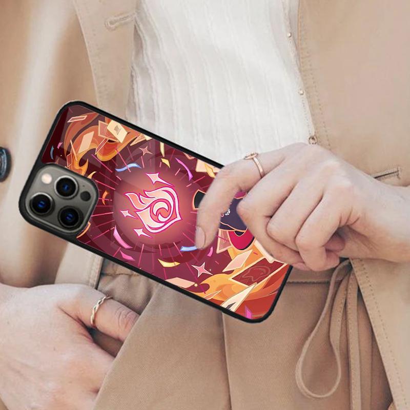 Genshin Impact Hutao Magnetic Phone Case For APPLE iPhone 17 Air 16 14 13 12 Pro Max 15 Plus Wireless Charge With MagSafe Cover