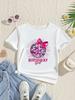 Pink Bow Disco Birthday Girl TShirt Coquette Disco Ball Birthday Shirt  Cute Pink Birthday Party Girls Clothes Summer Tops