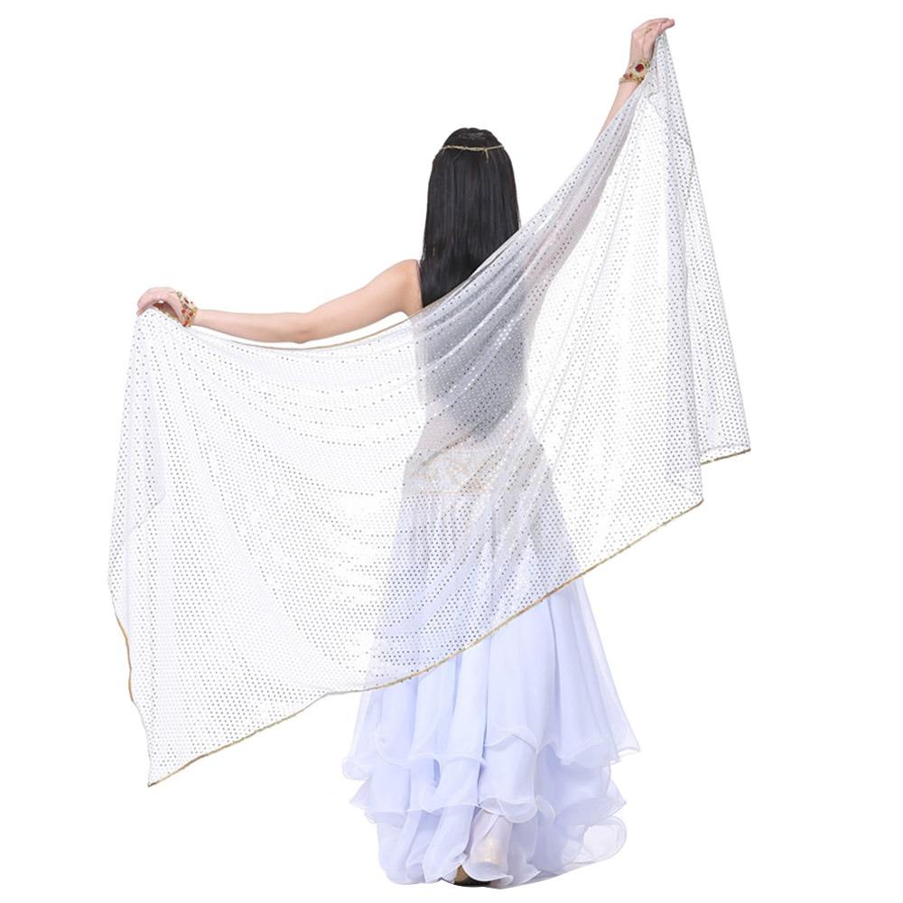 Chiffon Latin Belly Dance Shawls Long Dancing Scarf Fashion Performance Shawl Show Costumes
