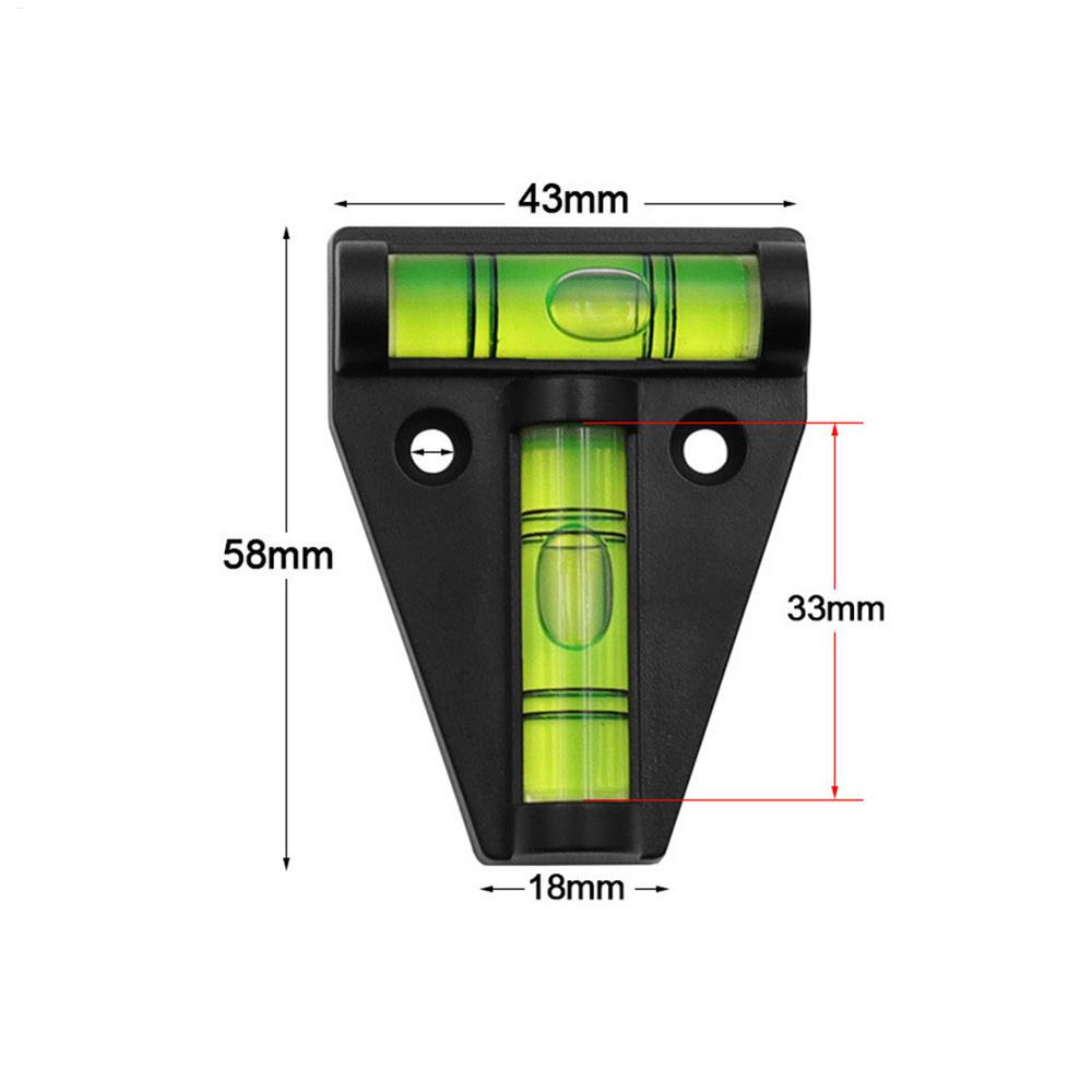1pc Mini T Type Spirit Level Measurement Instrument Triangular Level T-type calibrator Spirit Bubble Shell Measuring Tools
