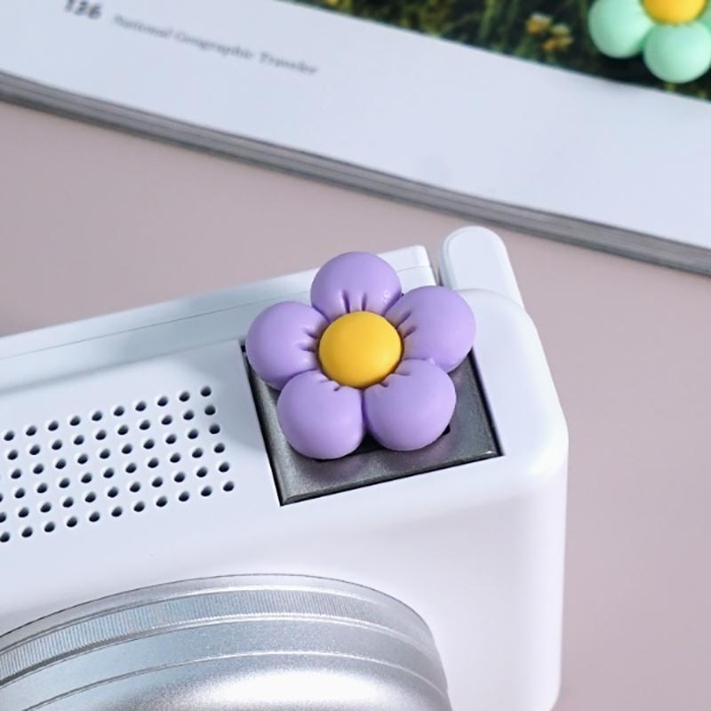 3D Милый Цветок Крышка Горячего Башмака Камеры Мягкий Силикон Универсальный Защитник Вспышки Колпачок Защитник Холодного Башмака Для A7C2/A6400