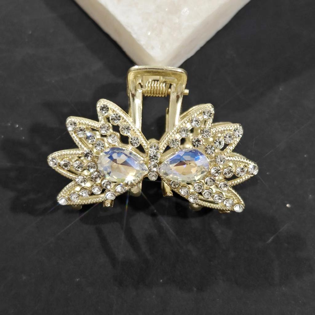 Страз Заколка для волос Украшение для волос Головной убор Задняя часть головы Кисточка Захватывающий зажим Новый китайский стиль Сплав Зажим Заколка