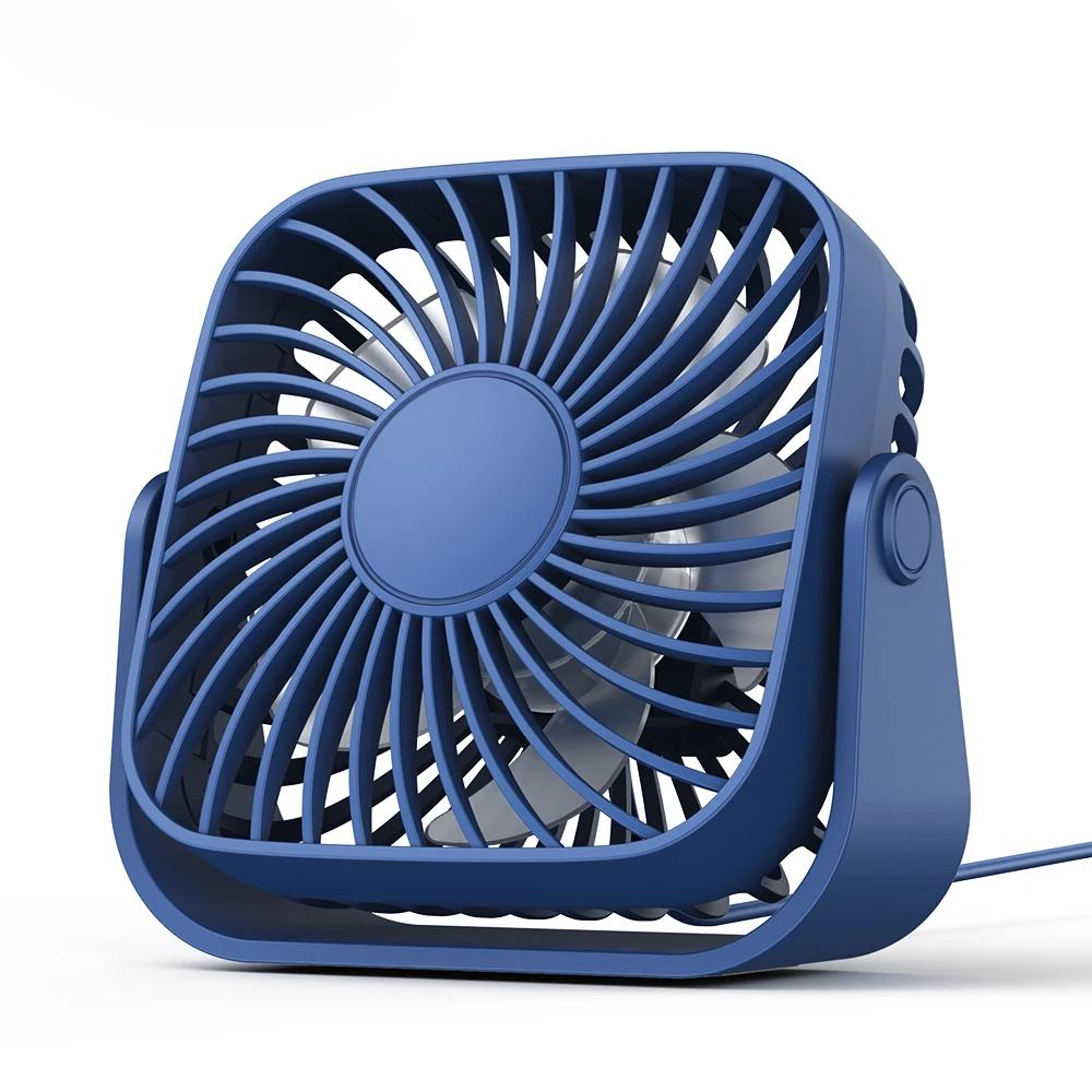 USB Mini Desk Fan,3 Speeds Quiet Portable Desktop Table Fan,360° Adjustment Personal Small Fan for Bedroom Home Office