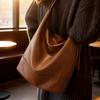 Простая повседневная ретро сумка через плечо под мышкой большой вместимости с мягкой поверхностью женская новая осень-зима 2025 года, сумка-мессенджер для поездок на работу